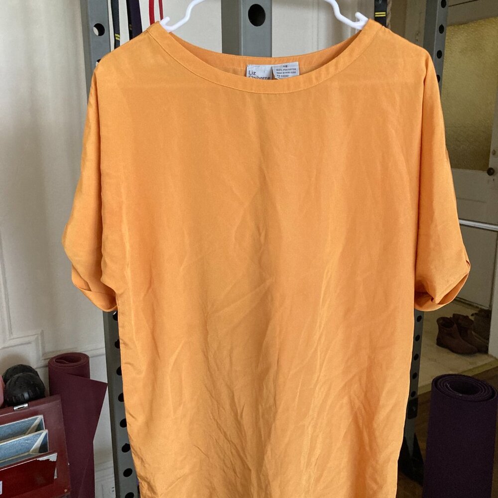 Liz Claiborne Oversized Golden Silky Tee vintage